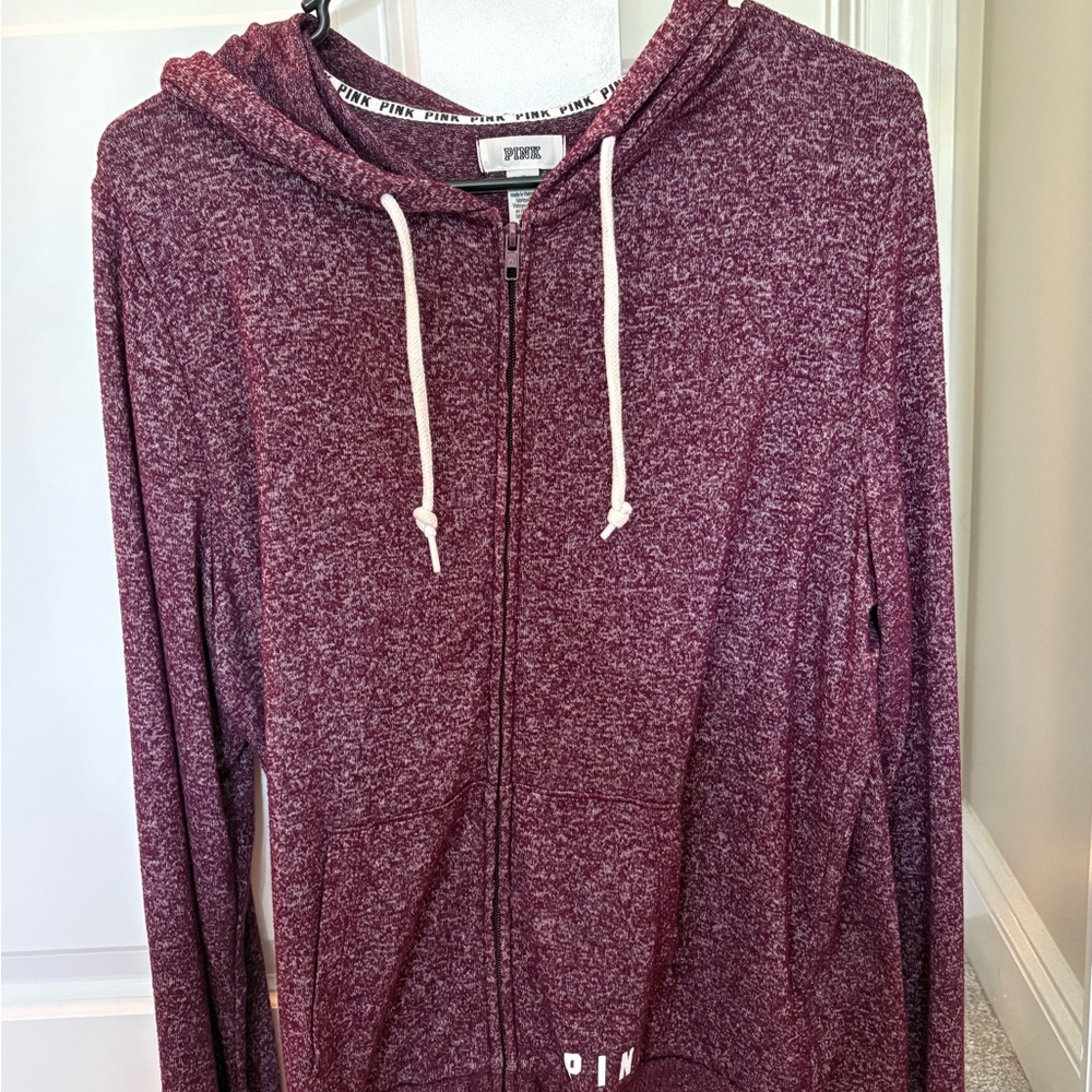 PINK Victoria's Secret Burgundy Hoodie